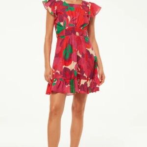 Never Worn Misa Los Angeles Belinda Floral Mini Dress